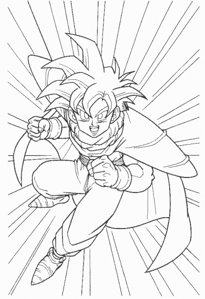  de Dragon Ball Z. Dibujo para colorear de Dragon Ball Z. Dibujos ...