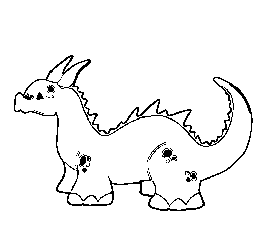 Dibujo de Dragón bebé para Colorear - Dibujos.net Dibujo de Dragón bebé para Colorear - Dibujos.net