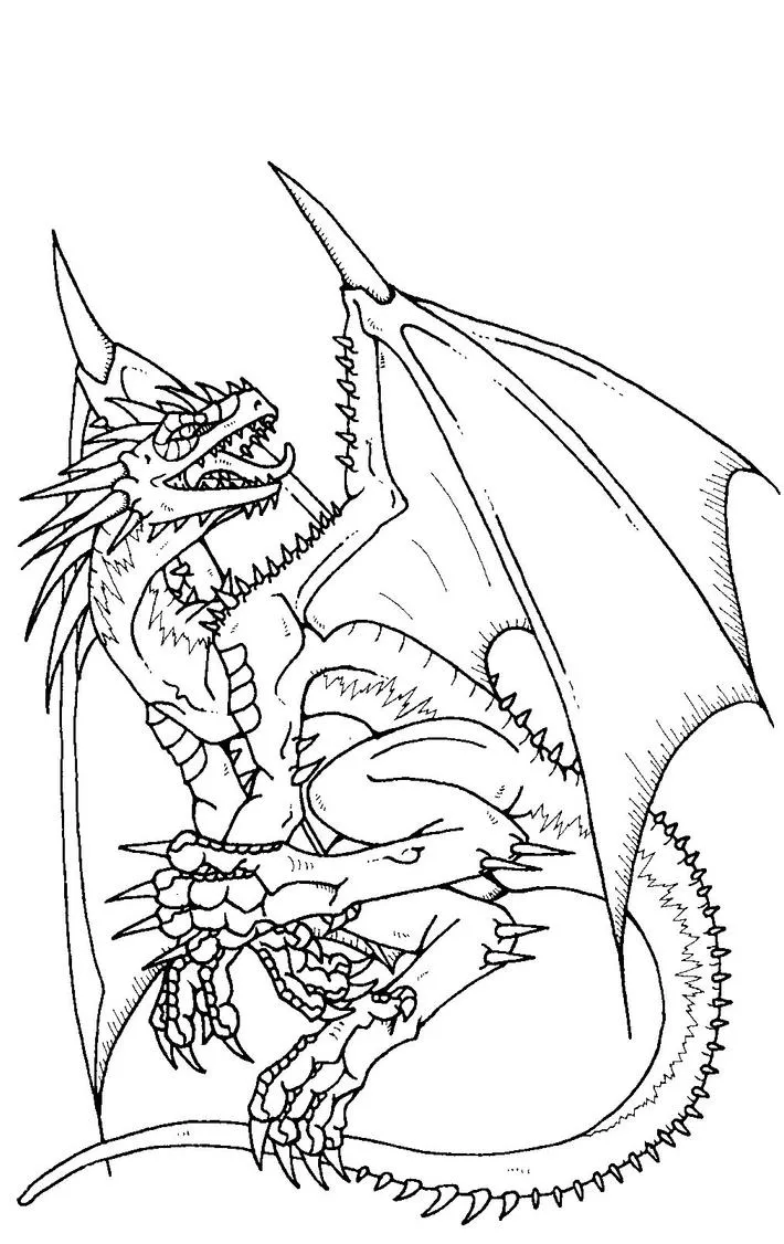 Dibujo De Un Dragon Chino Para