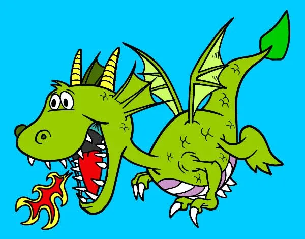 Dibujo de Dragón 4 pintado por Lobata en Dibujos.net el día 10-04 ...