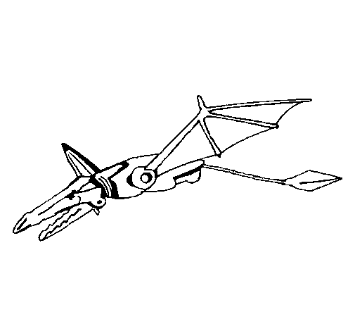 Dibujo de Dragón robot para Colorear - Dibujos.net