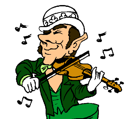 Dibujo de Duende tocando el violín pintado por Martiloca en ... Dibujo de Duende tocando el violín pintado por Martiloca en ...