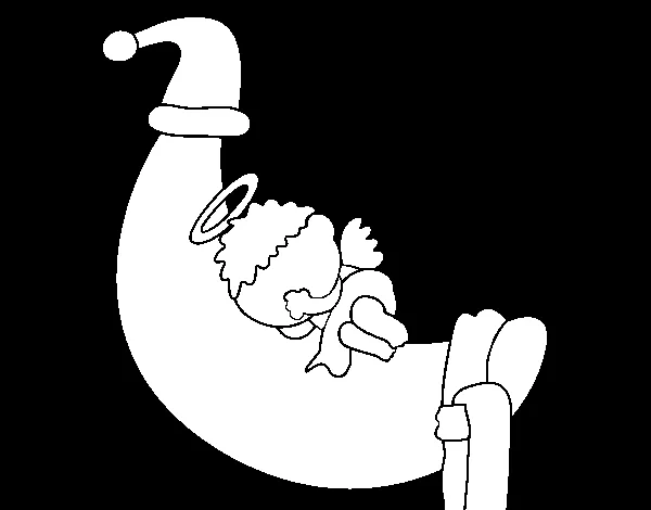 Dibujo de Dulces sueños para Colorear - Dibujos.net Dibujo de Dulces sueños para Colorear - Dibujos.net