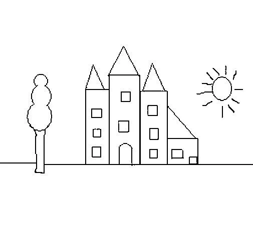 Dibujo de Edificio para Colorear - Dibujos.net