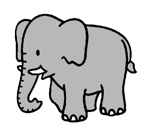 Dibujo de Elefante bebe pintado por Chiquita20 en Dibujos.net el ...