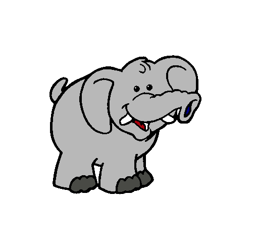 Dibujo de Elefante pintado por Anabel en Dibujos.net el día 21-11 ...