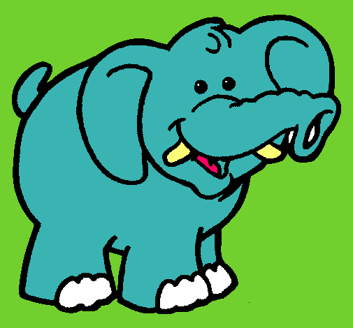 Dibujo de Elefante pintado por Elefante en Dibujos.net el día 04 ... Dibujo de Elefante pintado por Elefante en Dibujos.net el día 04 ...