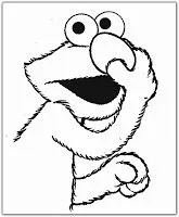 ... : Dibujo de Elmo apretandose la nariz! Dibujo para pintar ... : Dibujo de Elmo apretandose la nariz! Dibujo para pintar