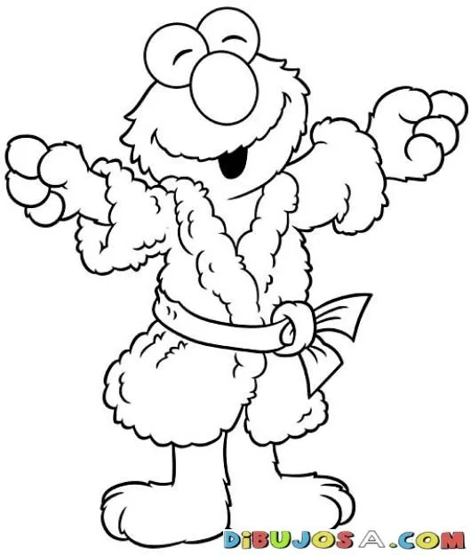 DIBUJO DE ELMO EN BATA PARA PINTAR Y COLOREAR | DIBUJOS PARA ...
