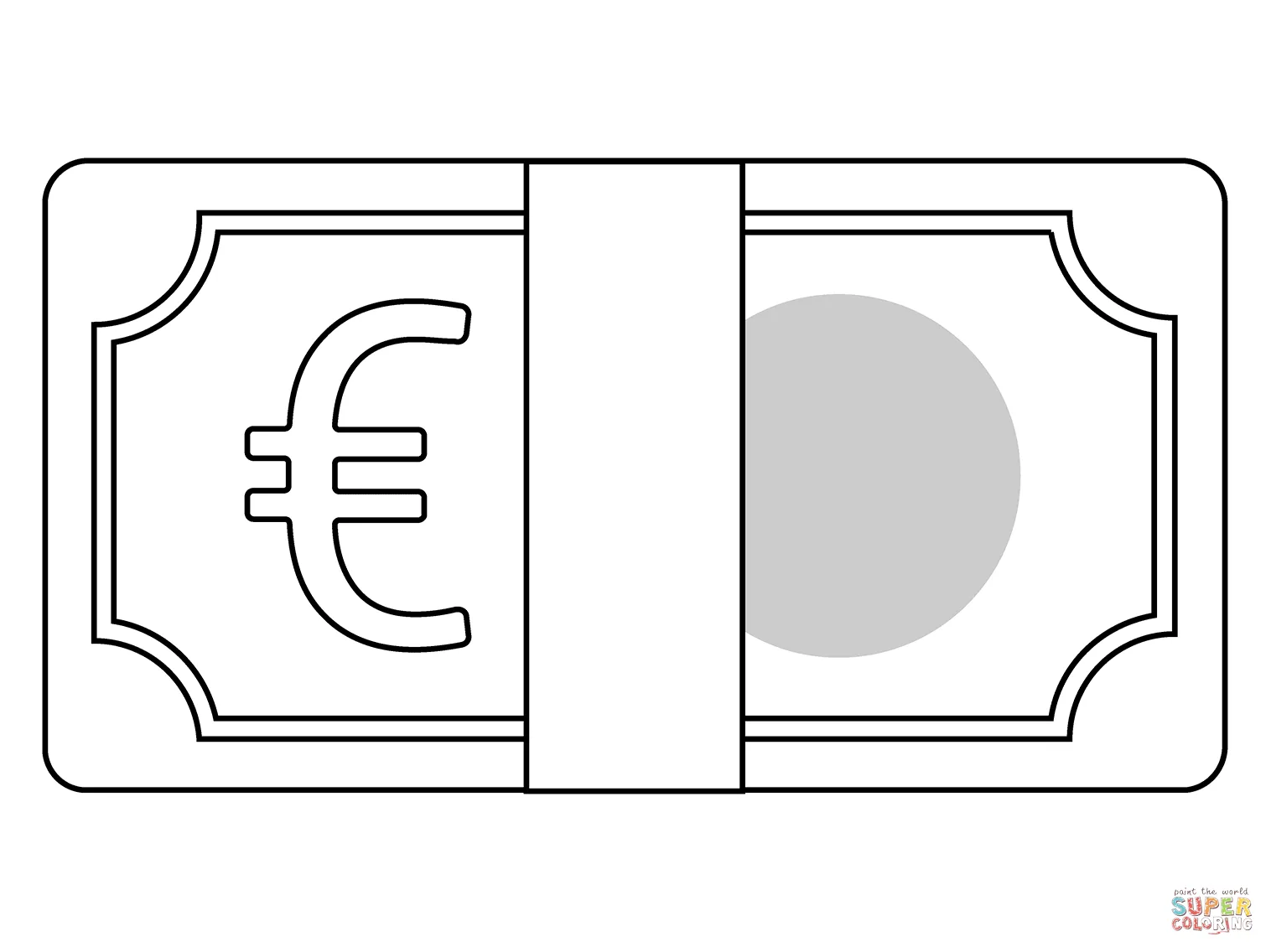 Dibujo de Emoji de billetes de euro para colorear | Dibujos para colorear imprimir gratis Dibujo de Emoji de billetes de euro para colorear | Dibujos para colorear imprimir gratis