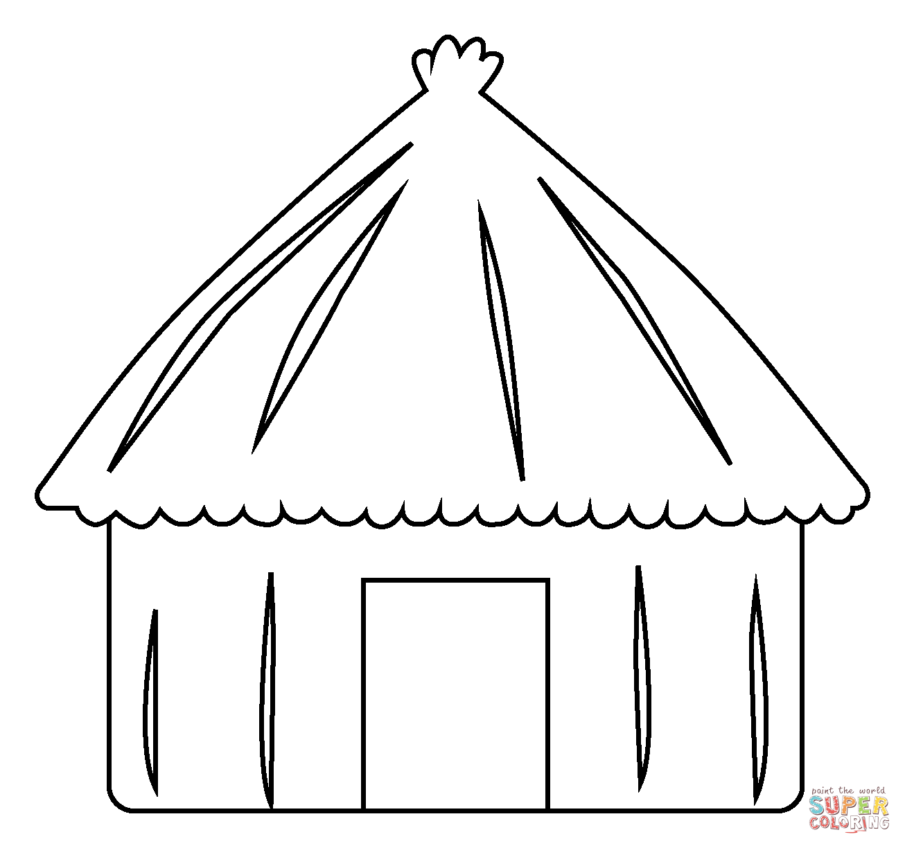 Dibujo de emoji de choza para colorear | Dibujos para colorear imprimir gratis Dibujo de emoji de choza para colorear | Dibujos para colorear imprimir gratis