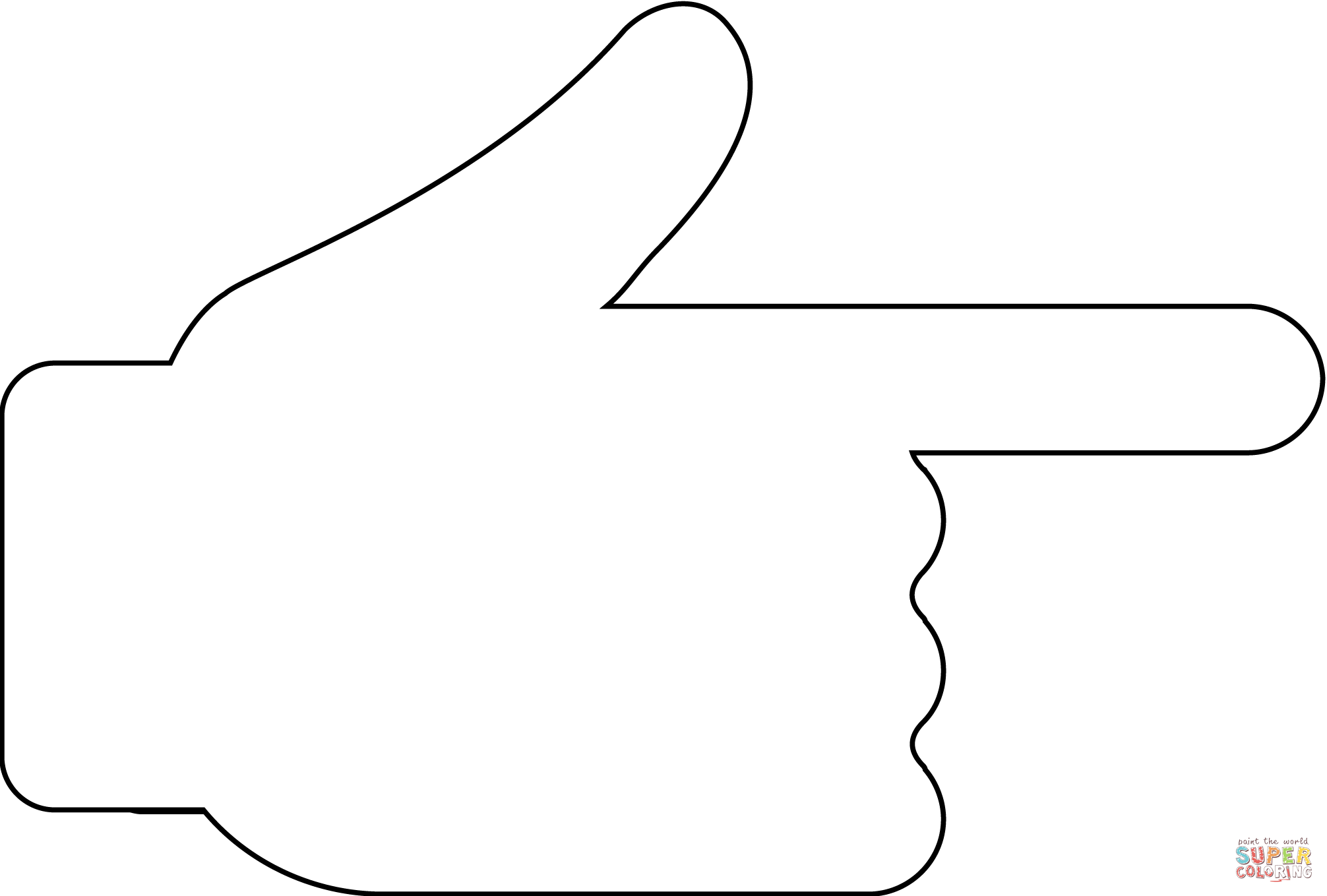 Dibujo de emoji de la mano derecha para colorear | Dibujos para colorear imprimir gratis Dibujo de emoji de la mano derecha para colorear | Dibujos para colorear imprimir gratis