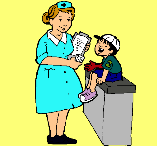 Dibujo de Enfermera y niño pintado por Titi en Dibujos.net el día ...