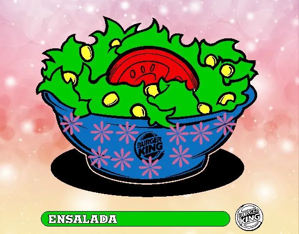 Dibujo de Ensalada Burguer King pintado por Crisaba en Dibujos.net ...