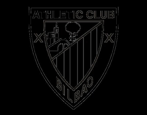 Dibujo de Escudo del Athletic Club de Bilbao para Colorear ... Dibujo de Escudo del Athletic Club de Bilbao para Colorear ...