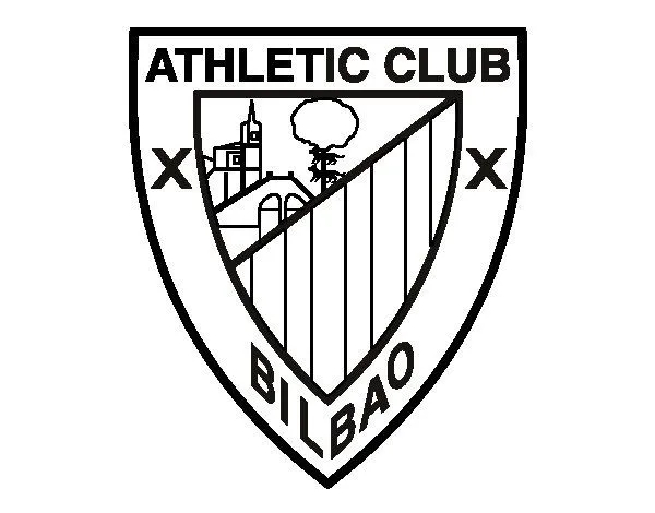 Dibujo de Escudo del Athletic Club de Bilbao para Colorear ... Dibujo de Escudo del Athletic Club de Bilbao para Colorear ...