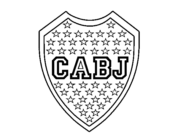Dibujo de Escudo del Boca Juniors para Colorear - Dibujos.net Dibujo de Escudo del Boca Juniors para Colorear - Dibujos.net