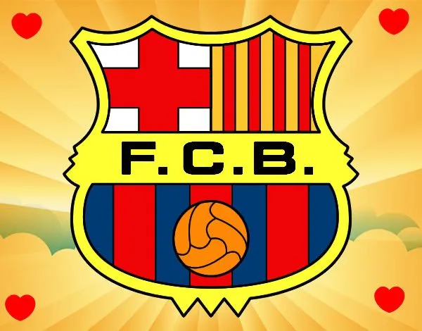 Dibujo de Escudo del F.C. Barcelona pintado por Nayeli2003 en ...