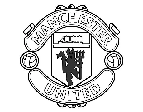 Dibujo de Escudo del Manchester United pintado por Dante27 en ... Dibujo de Escudo del Manchester United pintado por Dante27 en ...