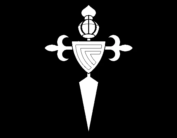 Dibujo de Escudo del Real Club Celta de Vigo para Colorear ... Dibujo de Escudo del Real Club Celta de Vigo para Colorear ...