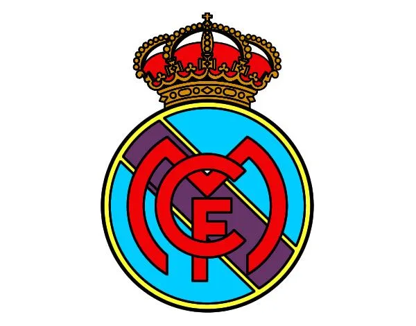 Dibujo de Escudo del Real Madrid C.F. pintado por Edgar2000 en ... Dibujo de Escudo del Real Madrid C.F. pintado por Edgar2000 en ...