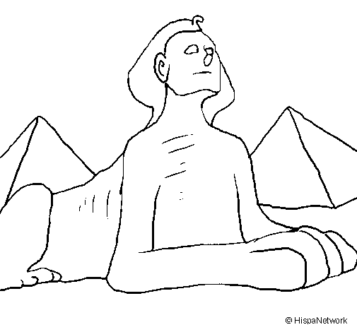 Dibujo de Esfinge para Colorear - Dibujos.net Dibujo de Esfinge para Colorear - Dibujos.net