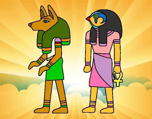 Dibujo de Esfinges egipcias pintado por Queyla en Dibujos.net el ...