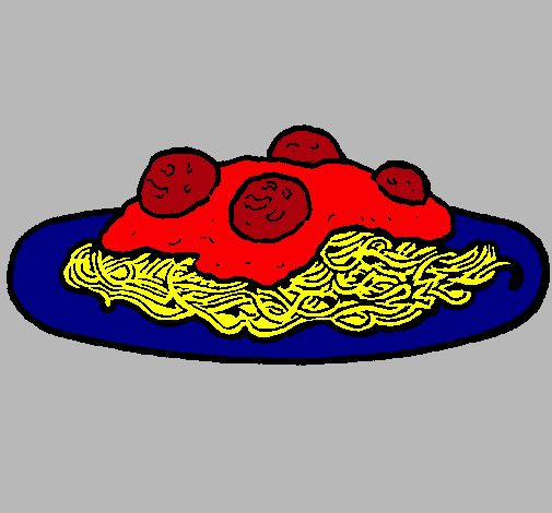 Dibujo de Espaguetis con carne pintado por Espagueti en Dibujos ...