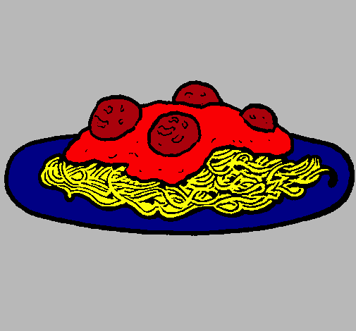 Dibujo de Espaguetis con carne pintado por Espagueti en Dibujos ... Dibujo de Espaguetis con carne pintado por Espagueti en Dibujos ...