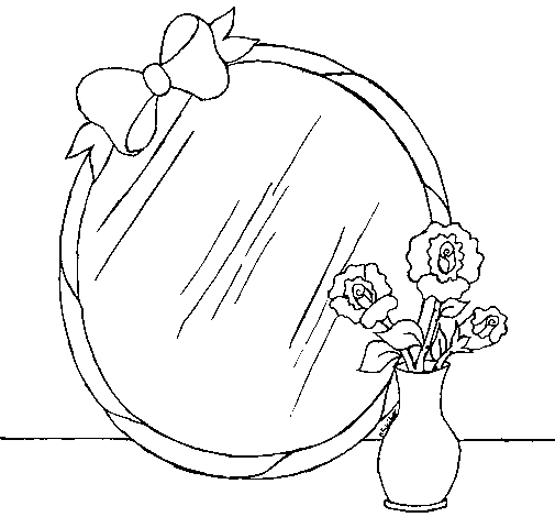 Dibujo de Espejo para Colorear - Dibujos.net Dibujo de Espejo para Colorear - Dibujos.net