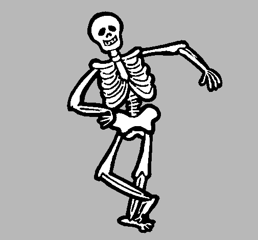 Dibujo de Esqueleto contento pintado por Payolin00 en Dibujos.net ...
