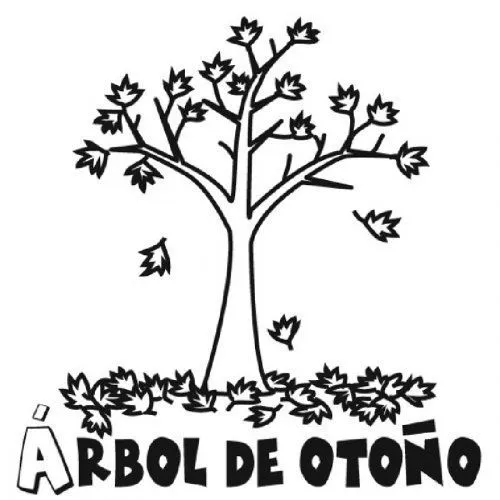 Dibujo de la estación de otoño para imprimir y pintar - Dibujos ... Dibujo de la estación de otoño para imprimir y pintar - Dibujos ...