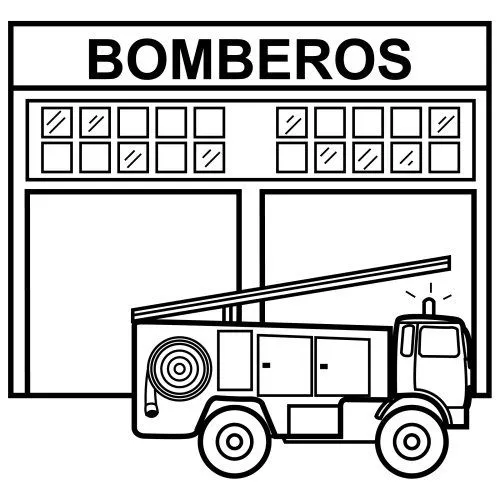 Imagenes de estacion de bomberos para colorear - Imagui