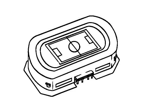 Dibujo de Estadio de fútbol para Colorear - Dibujos.net Dibujo de Estadio de fútbol para Colorear - Dibujos.net