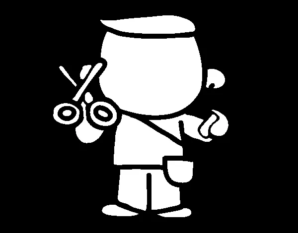 Dibujo de Estilista para Colorear - Dibujos.net Dibujo de Estilista para Colorear - Dibujos.net