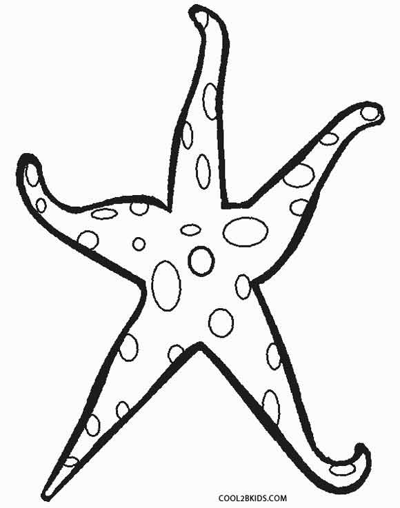 Dibujo de Estrella de Mar para colorear - Páginas para imprimir gratis