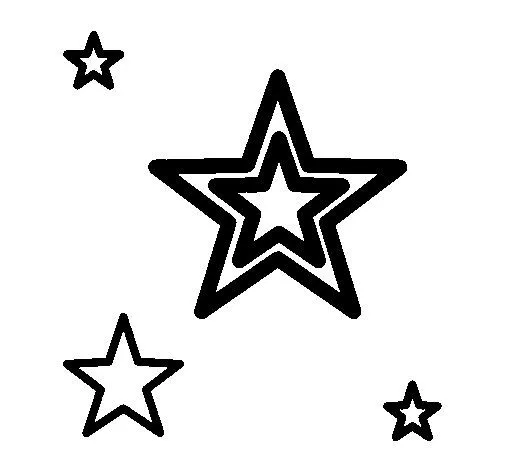 Dibujo de Estrellas para Colorear - Dibujos.net Dibujo de Estrellas para Colorear - Dibujos.net