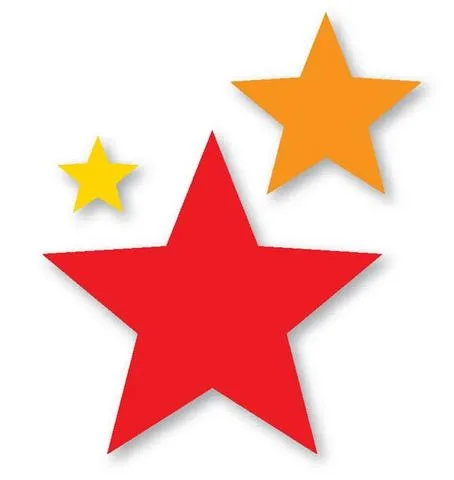 Dibujo de estrellas de colores - Imagui