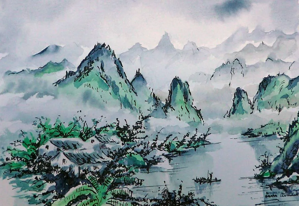 Paisaje chino Laura Climent- Artelista.com