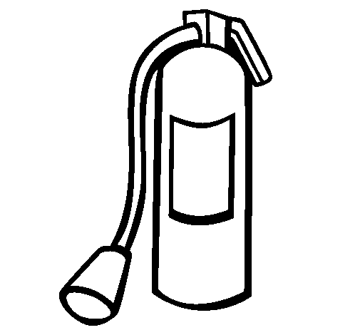 Dibujo de Extintor para Colorear - Dibujos.net Dibujo de Extintor para Colorear - Dibujos.net