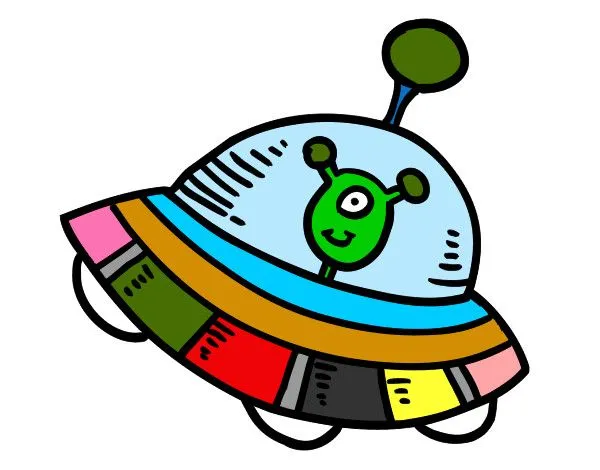 Dibujo de Extraterrestre en nave espacial pintado por Sirula en ... Dibujo de Extraterrestre en nave espacial pintado por Sirula en ...