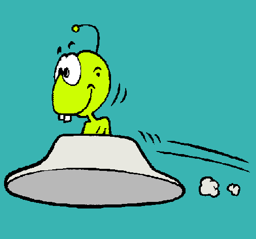 Dibujo de Extraterrestre volando pintado por Guillelandaguerra en ... Dibujo de Extraterrestre volando pintado por Guillelandaguerra en ...