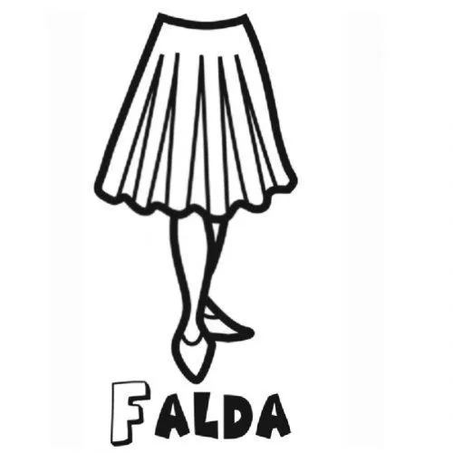 Dibujo de una falda para colorear - Dibujos para colorear de ...