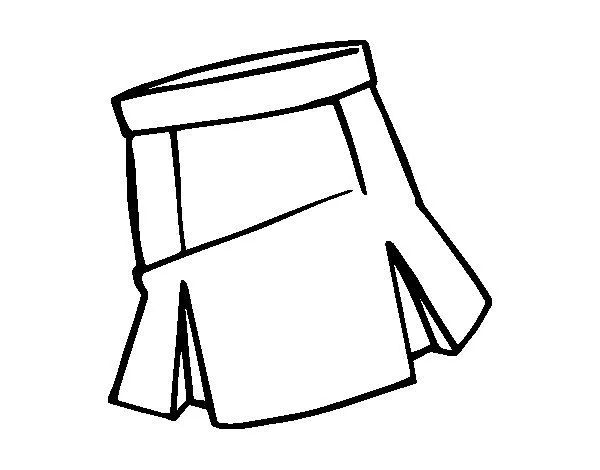 Dibujo de Falda para Colorear - Dibujos.net Dibujo de Falda para Colorear - Dibujos.net