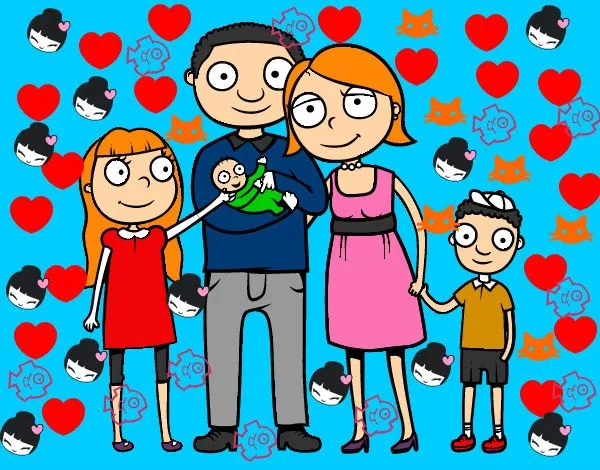 Dibujo de famila feliz pintado por Nadrian en Dibujos.net el día ... Dibujo de famila feliz pintado por Nadrian en Dibujos.net el día ...
