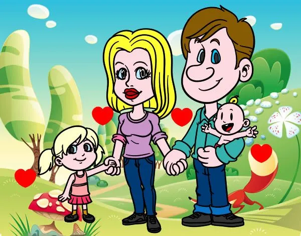 Dibujo de Familia feliz pintado por Adharaesta en Dibujos.net el ... Dibujo de Familia feliz pintado por Adharaesta en Dibujos.net el ...