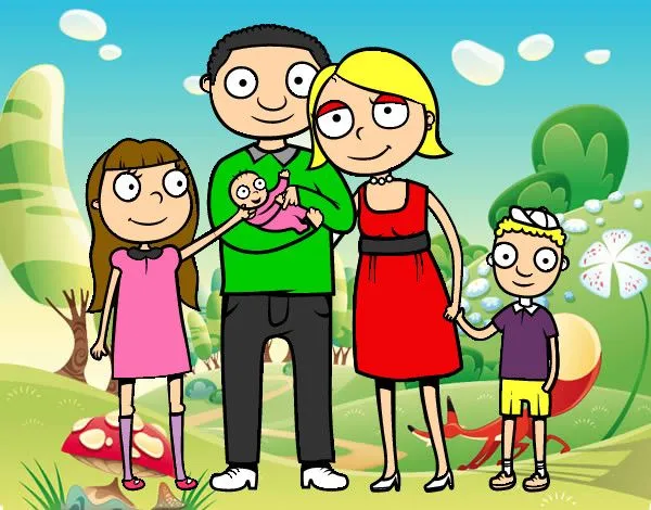 Dibujo de La Familia Del Futuro pintado por Anahir en Dibujos.net ... Dibujo de La Familia Del Futuro pintado por Anahir en Dibujos.net ...