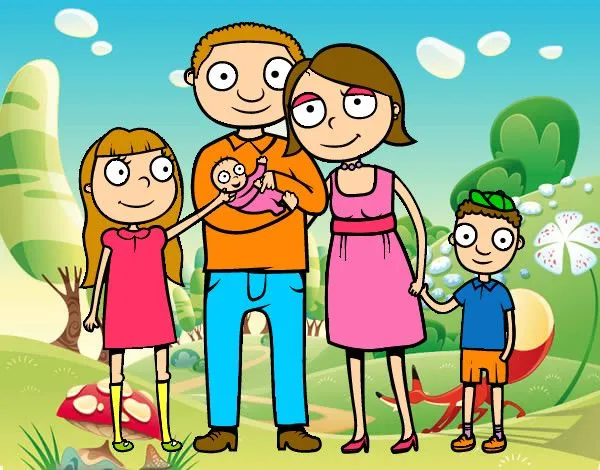 Dibujo de otra buena familia pintado por Gariru en Dibujos.net el ... Dibujo de otra buena familia pintado por Gariru en Dibujos.net el ...