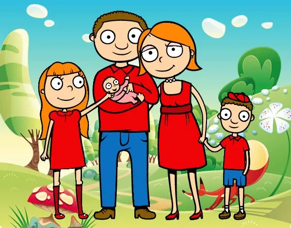 Dibujo de familia unida pintado por Joseleo en Dibujos.net el día ... Dibujo de familia unida pintado por Joseleo en Dibujos.net el día ...