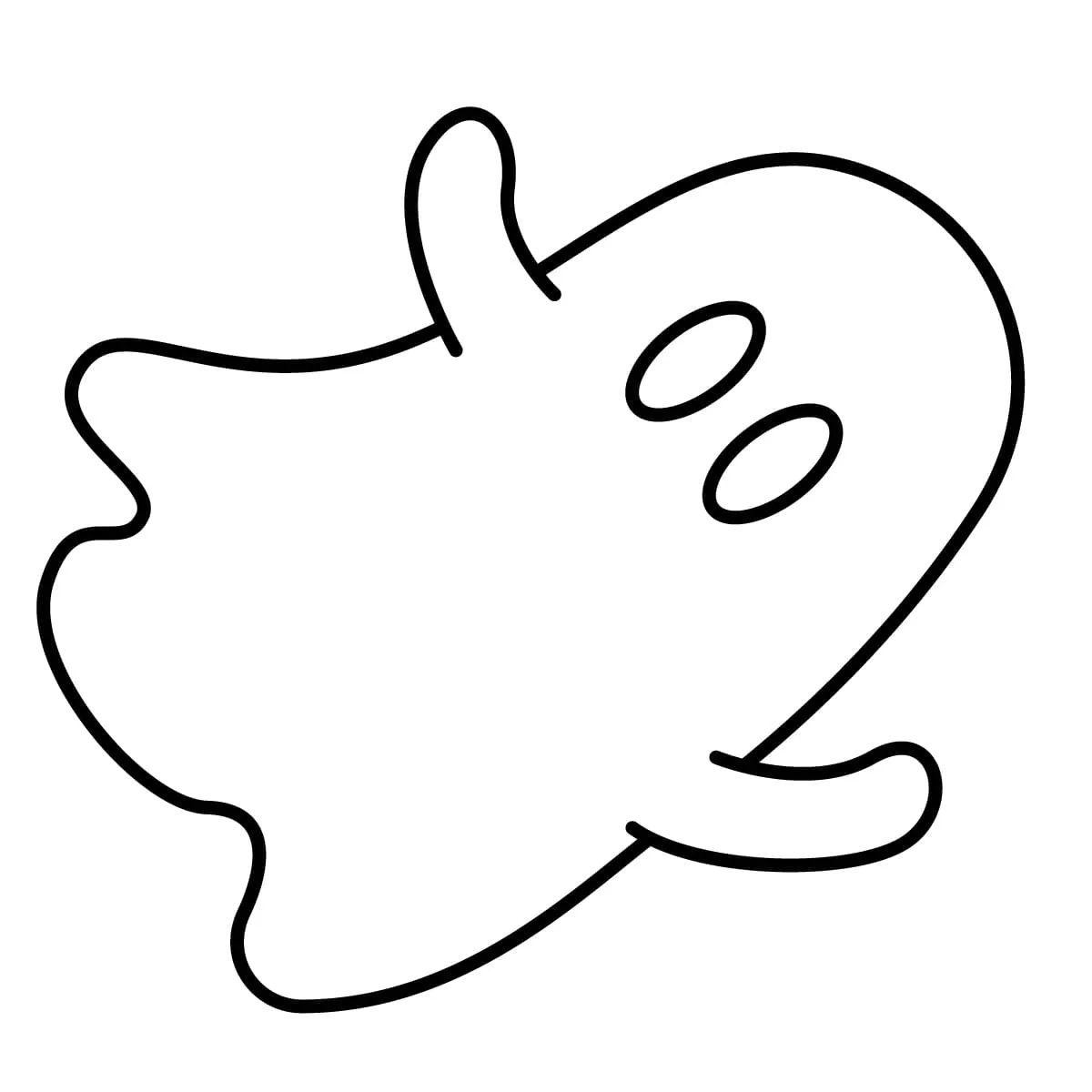 Dibujo de fantasma para colorear e imprimir - Dibujos y colores Dibujo de fantasma para colorear e imprimir - Dibujos y colores
